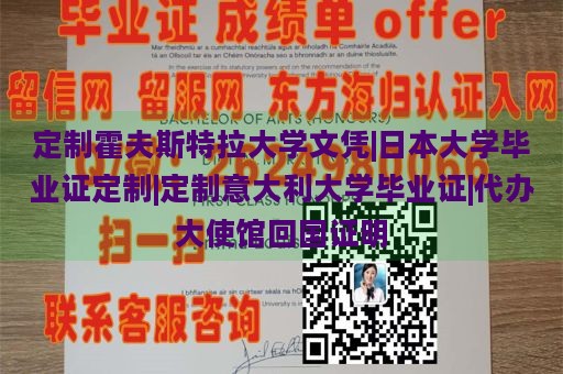 定制霍夫斯特拉大学文凭|日本大学毕业证定制|定制意大利大学毕业证|代办大使馆回国证明